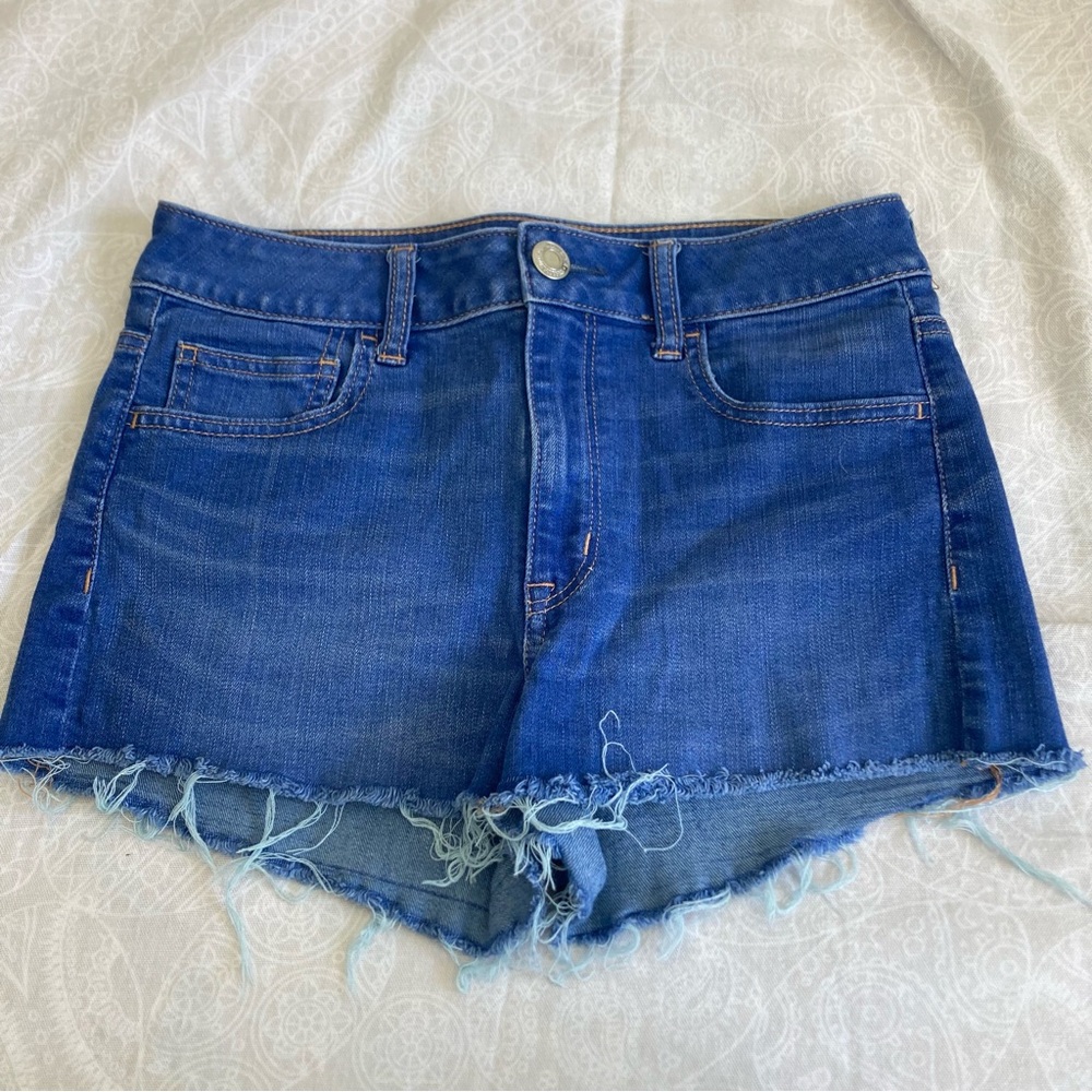 American Eagle Outfitters Dark Blue Jean Shorts